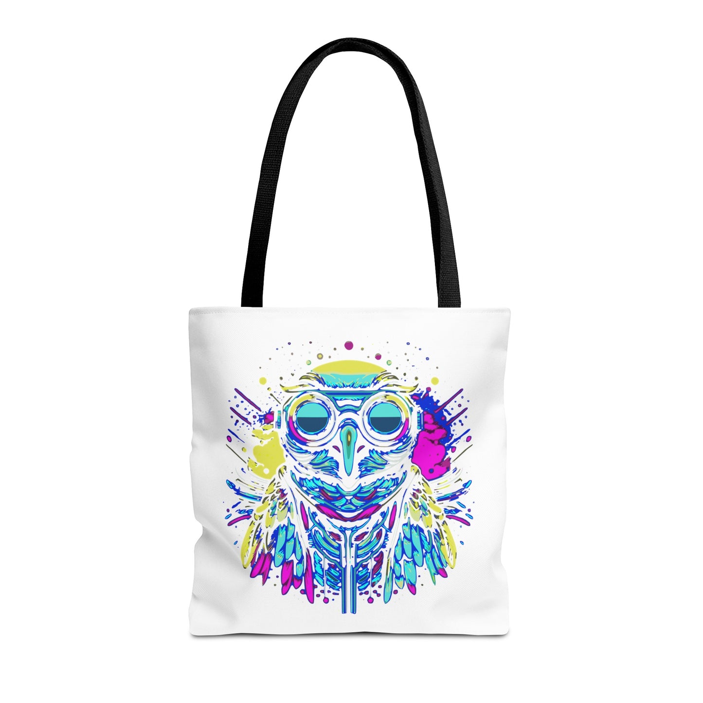 Cyberpunk Owl Tote Bag