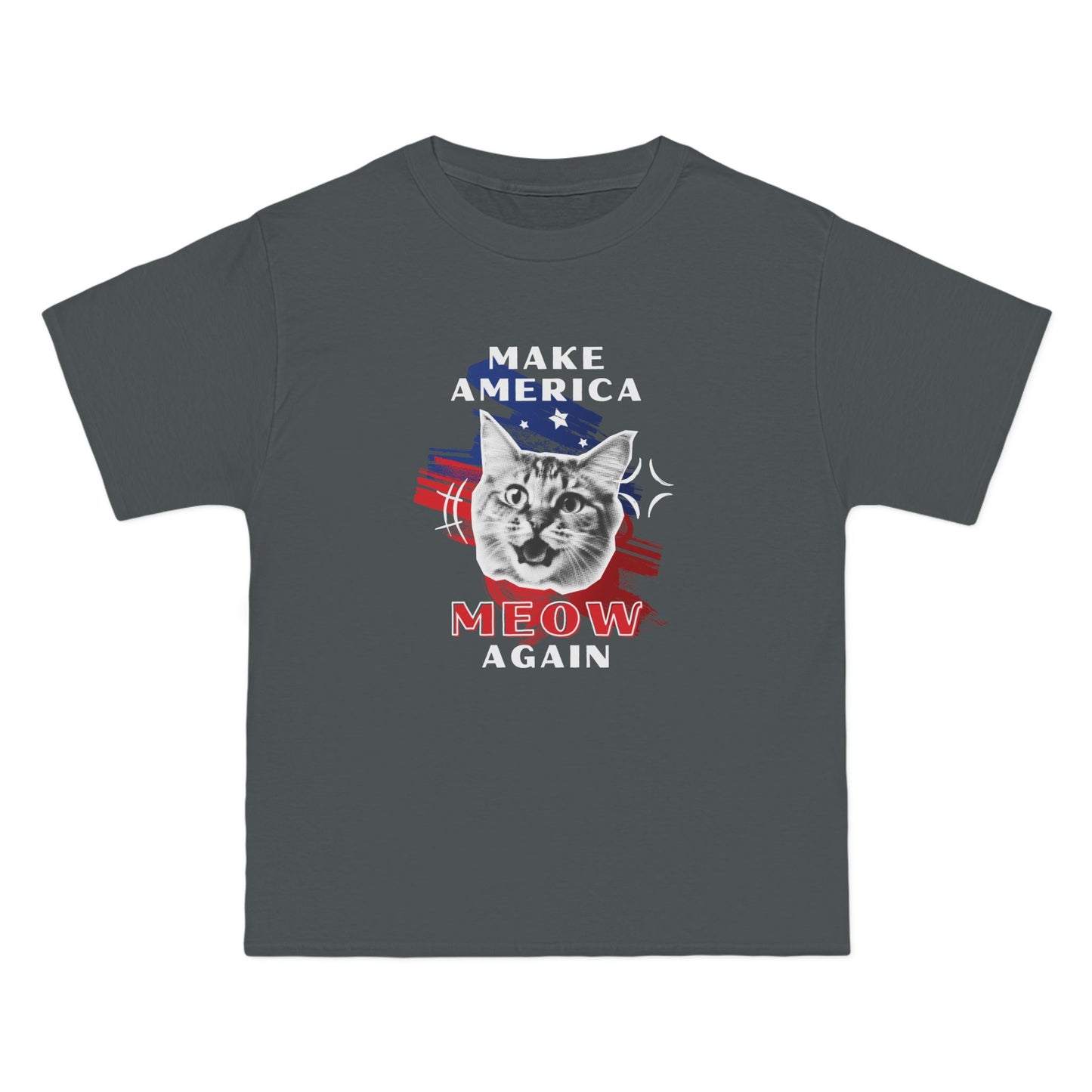 Make America Meow Again Political Meme Beefy-T® Short-Sleeve T-Shirt
