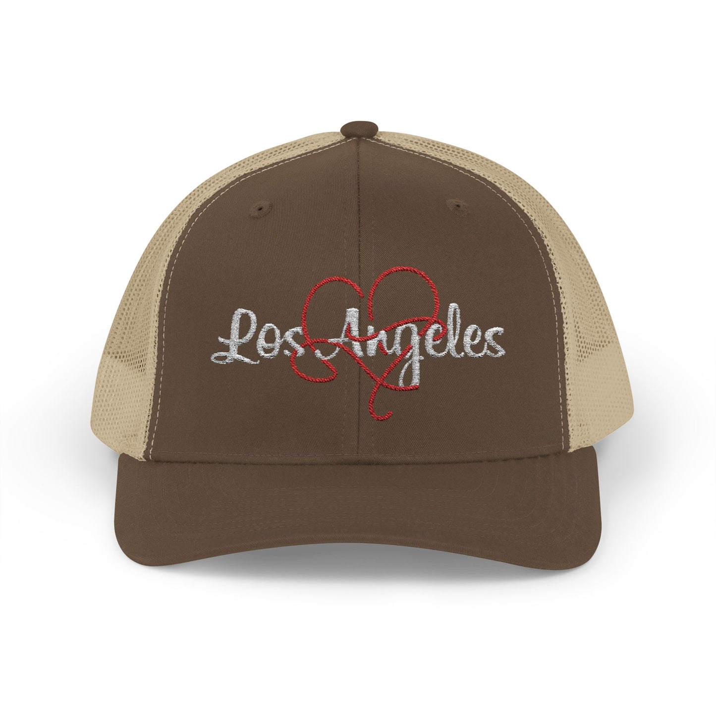 Trendy Los Angeles Heart Snapback Trucker Cap, Perfect Gift for Californians, Summer Style, Travel, Outdoor Adventures