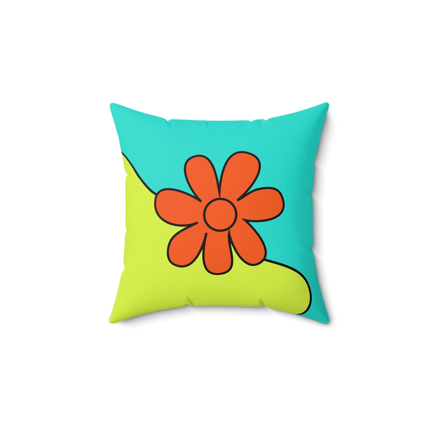 Groovy Spun Polyester Square Pillow