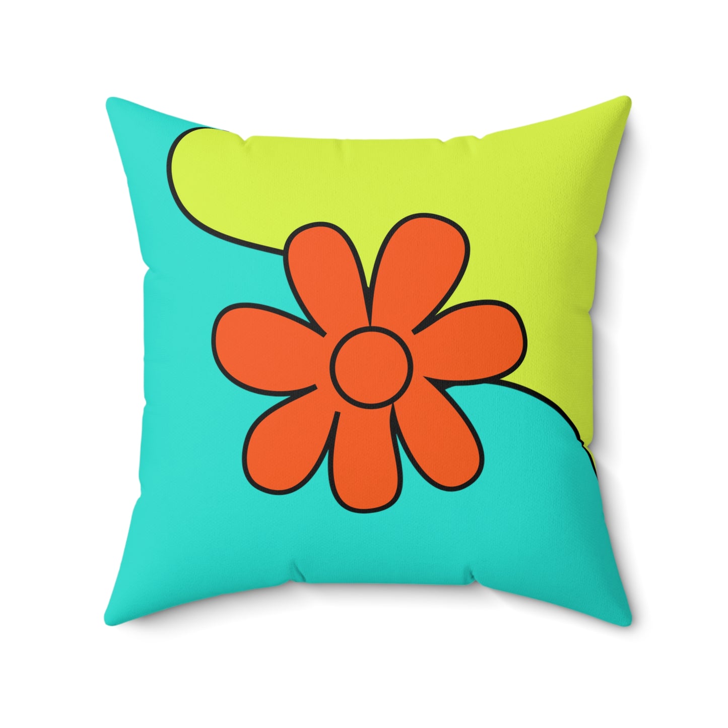 Groovy Spun Polyester Square Pillow