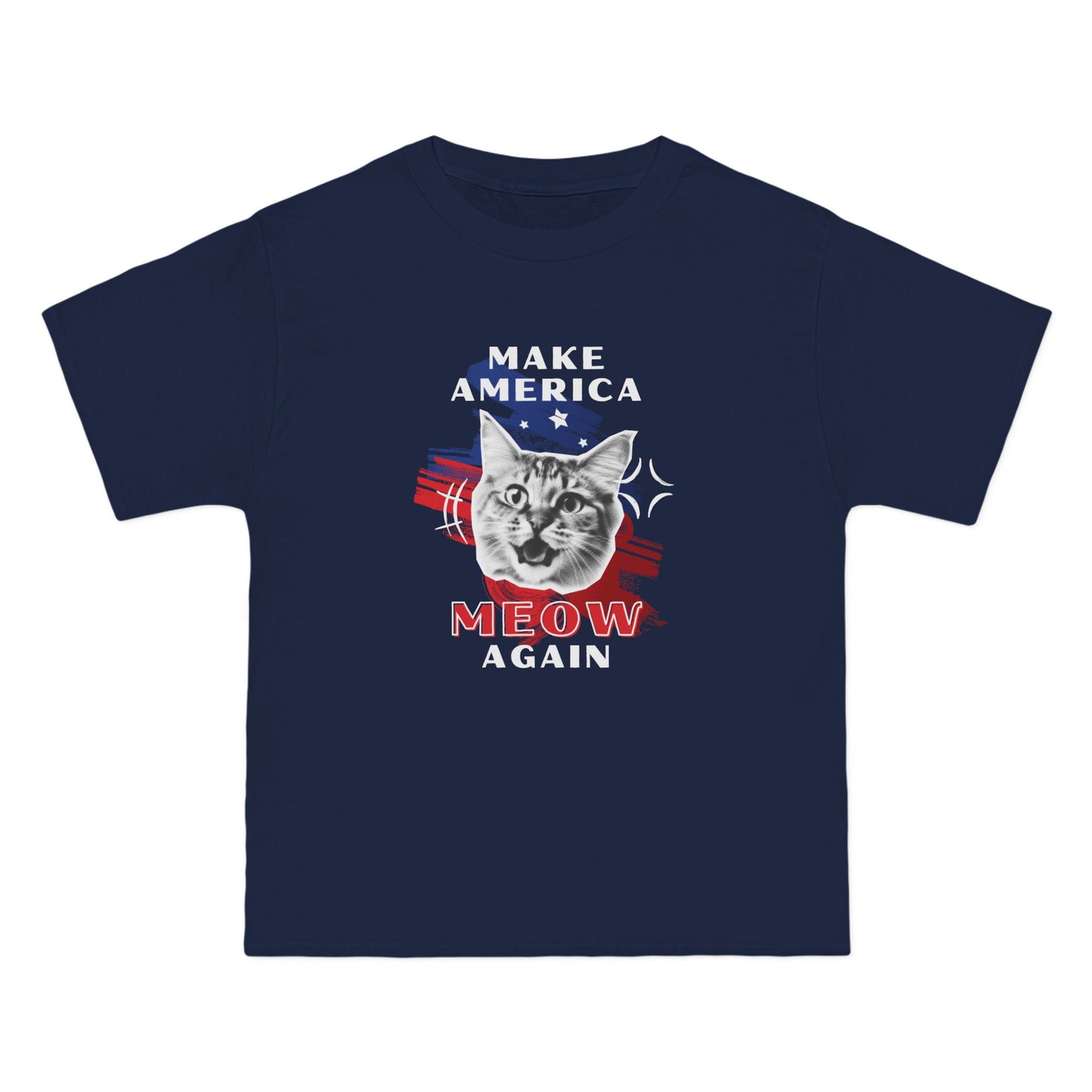Make America Meow Again Political Meme Beefy-T® Short-Sleeve T-Shirt