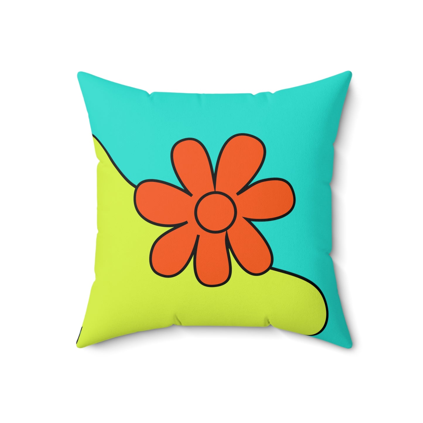 Groovy Spun Polyester Square Pillow