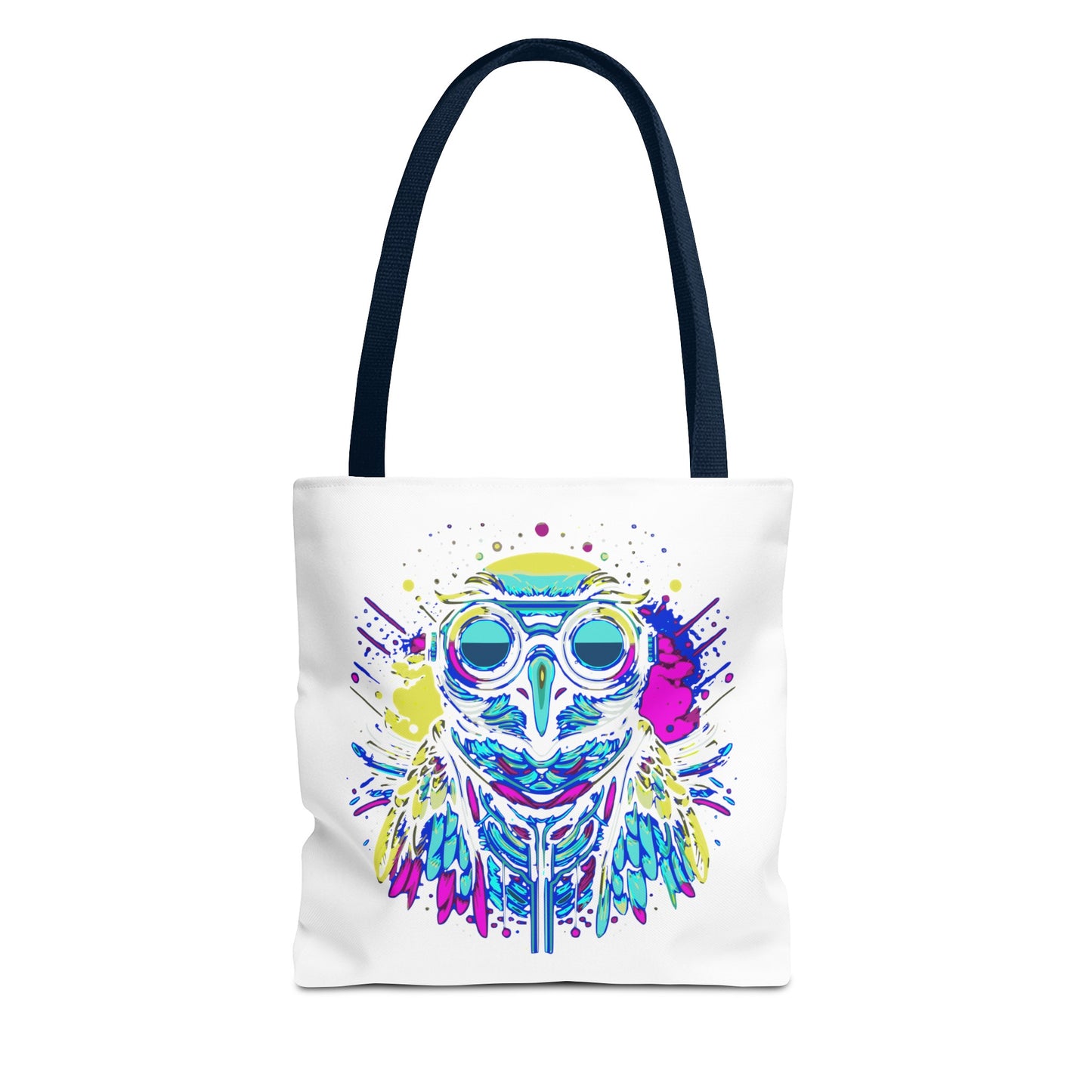 Cyberpunk Owl Tote Bag
