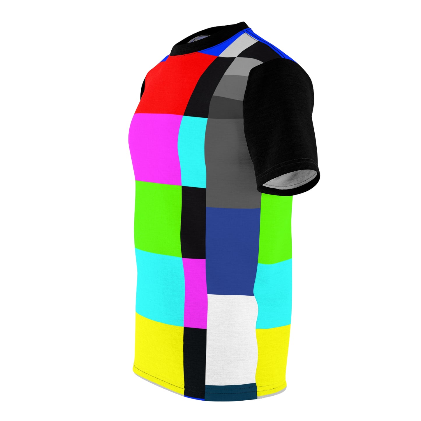 TV Color Bars Unisex Cut & Sew Tee