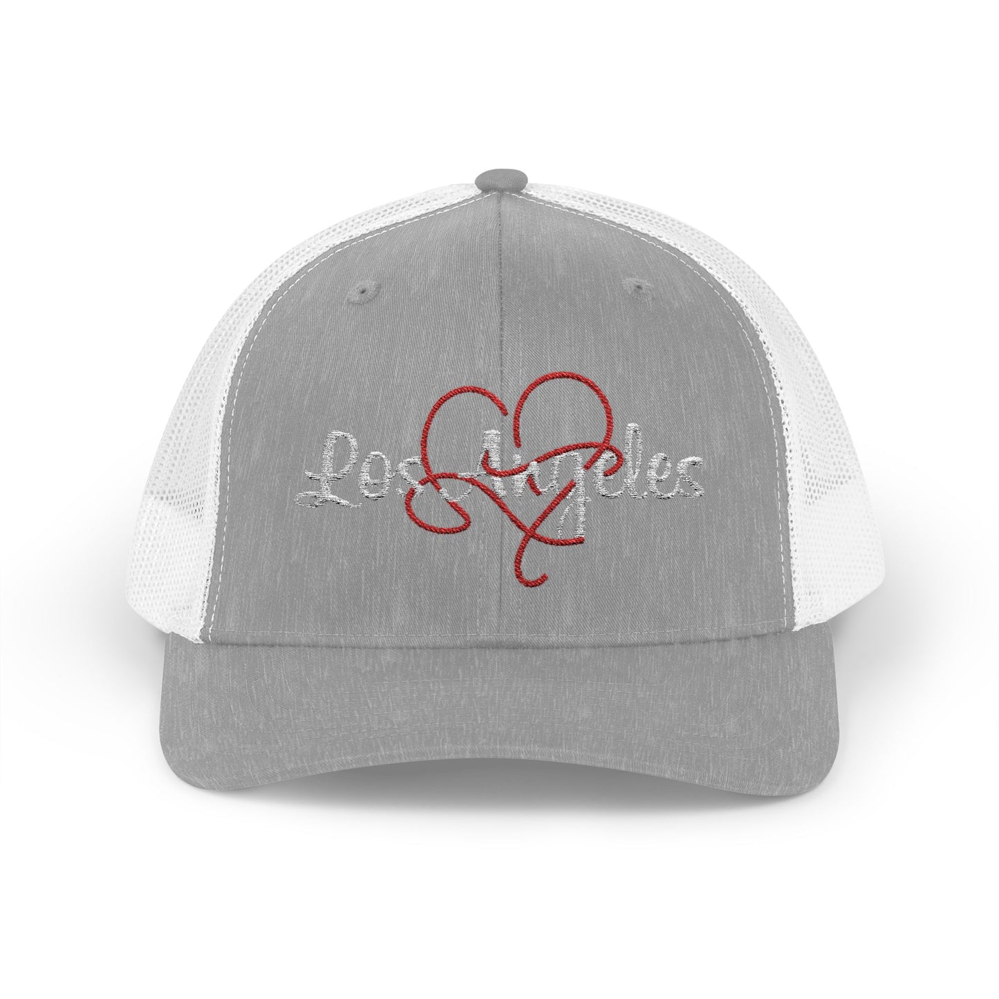 Trendy Los Angeles Heart Snapback Trucker Cap, Perfect Gift for Californians, Summer Style, Travel, Outdoor Adventures