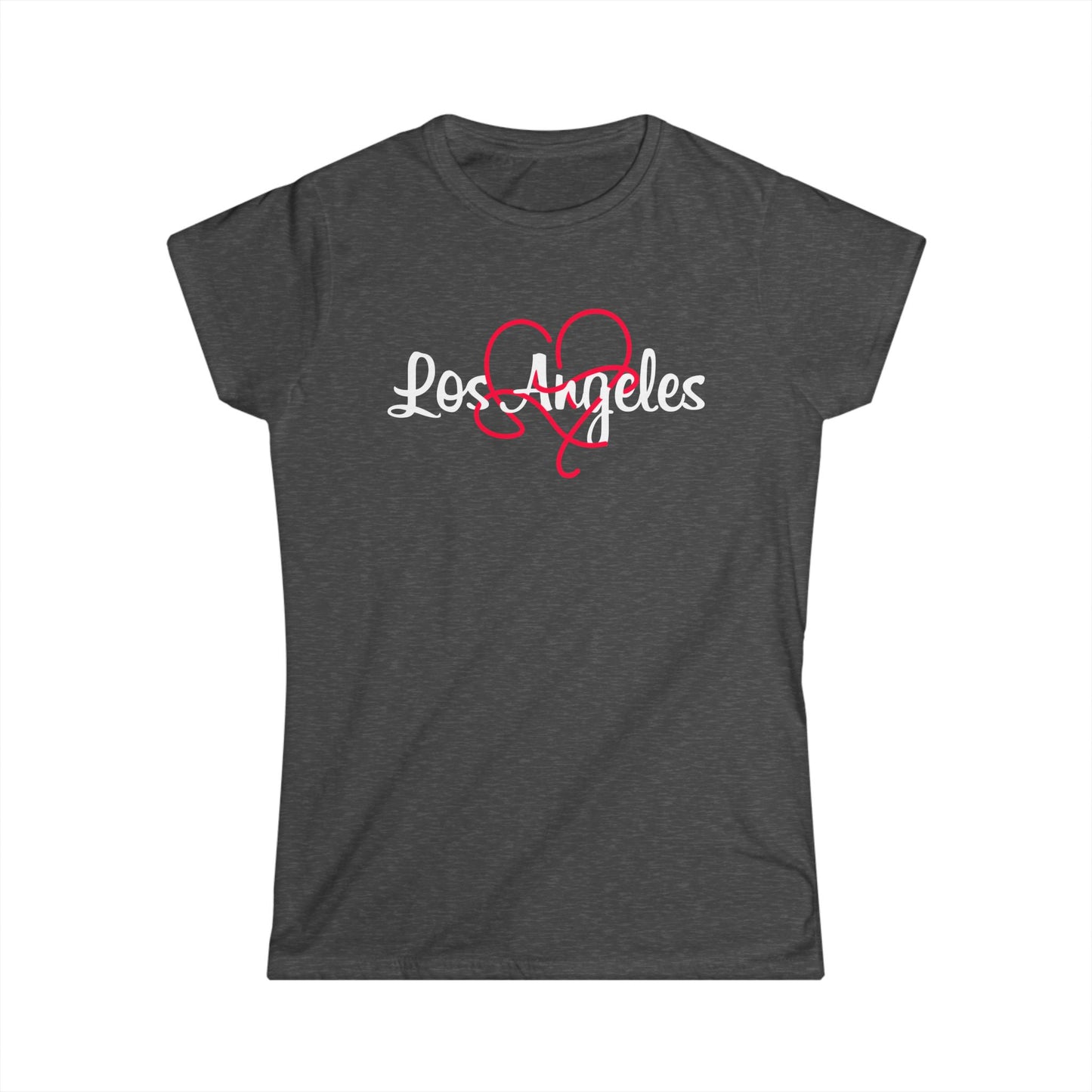 Los Angeles Heart Women's Tee | Stylish LA Shirt, Casual Wear, Gift for Her, Travel Apparel, California Love