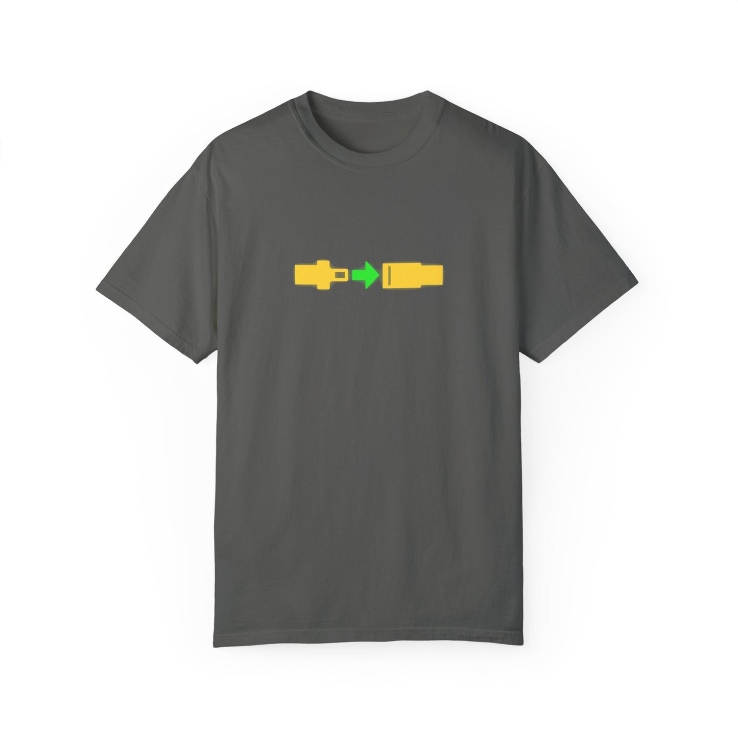 Airplane Fasten Seatbelt Sign Unisex Garment-Dyed T-shirt