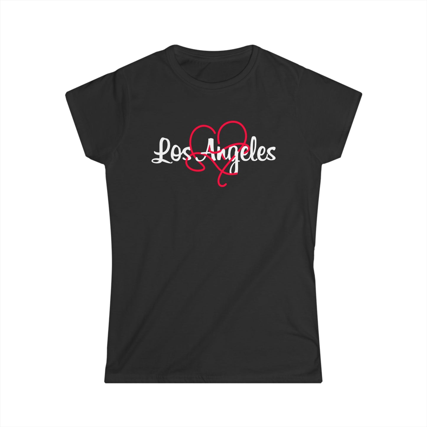 Los Angeles Heart Women's Tee | Stylish LA Shirt, Casual Wear, Gift for Her, Travel Apparel, California Love