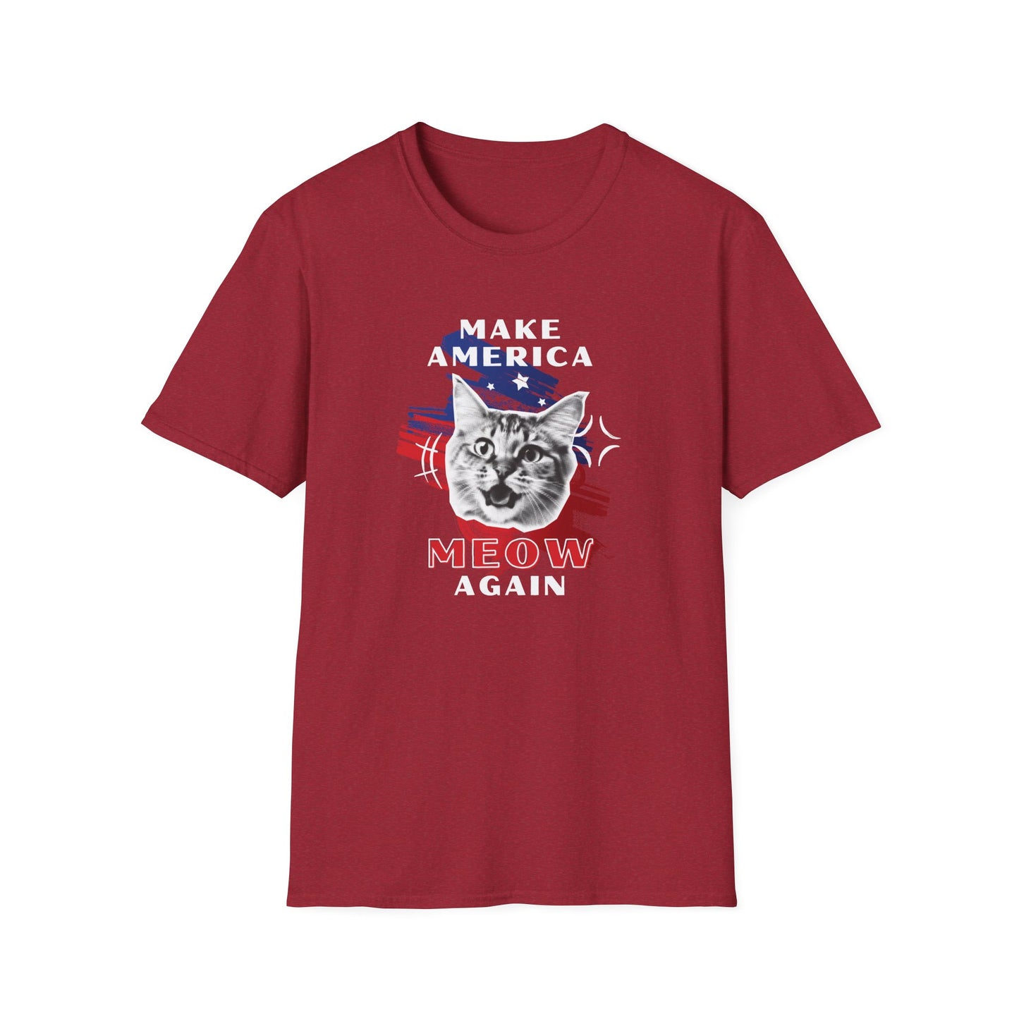 Make America Meow Again Political Meme Softstyle T-Shirt