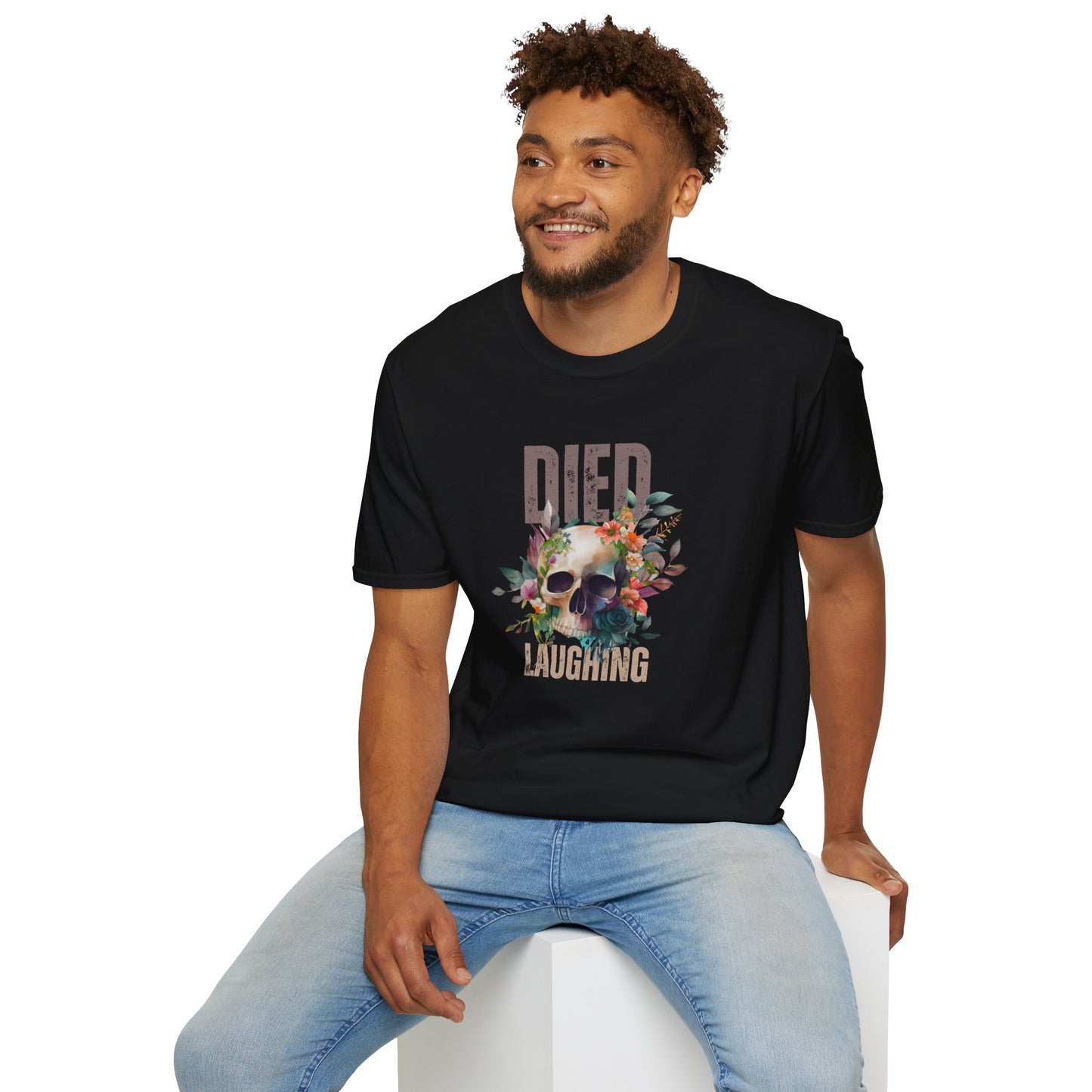 Died Laughing Unisex Softstyle T-Shirt