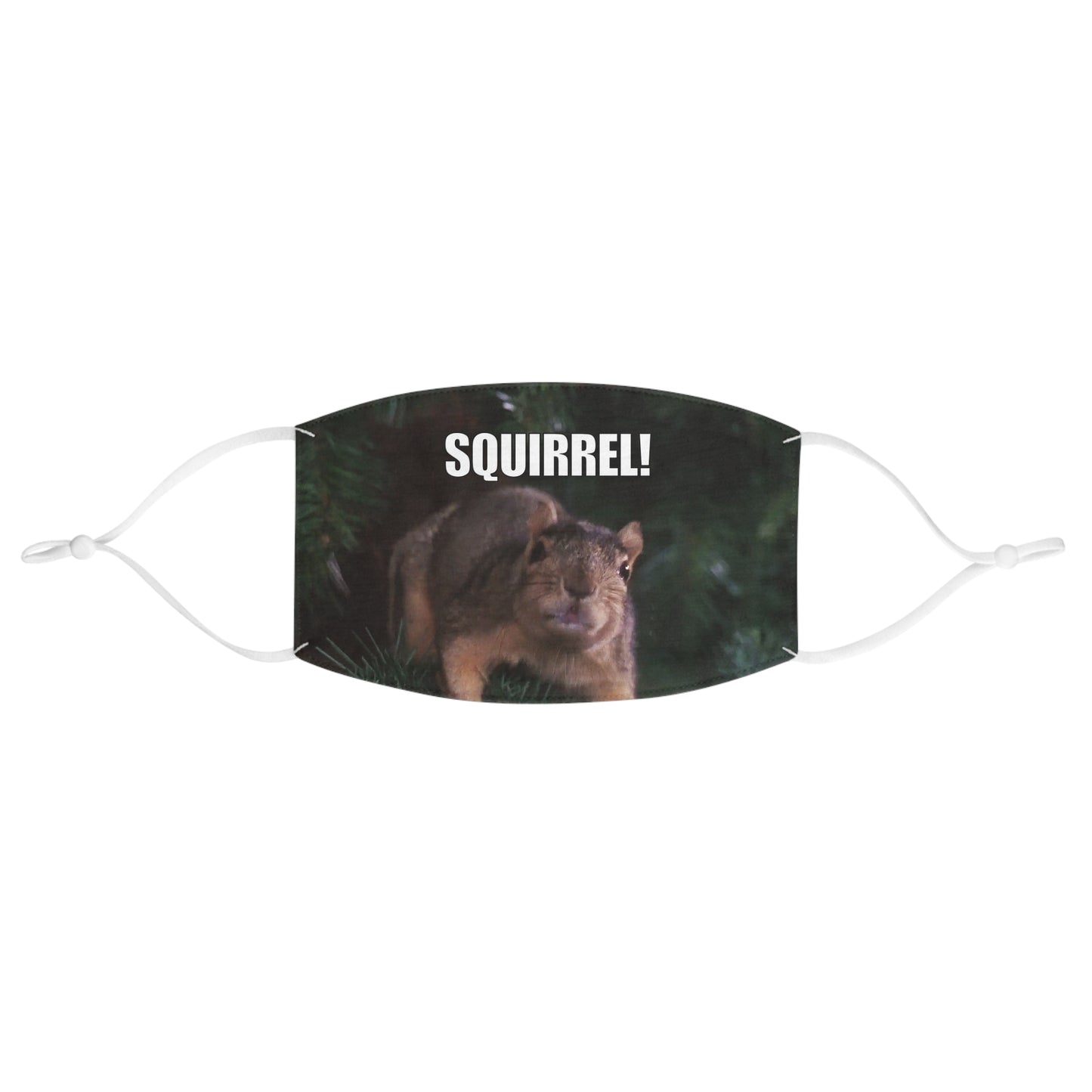 Squirrel! Christmas Tree Holiday Face Mask