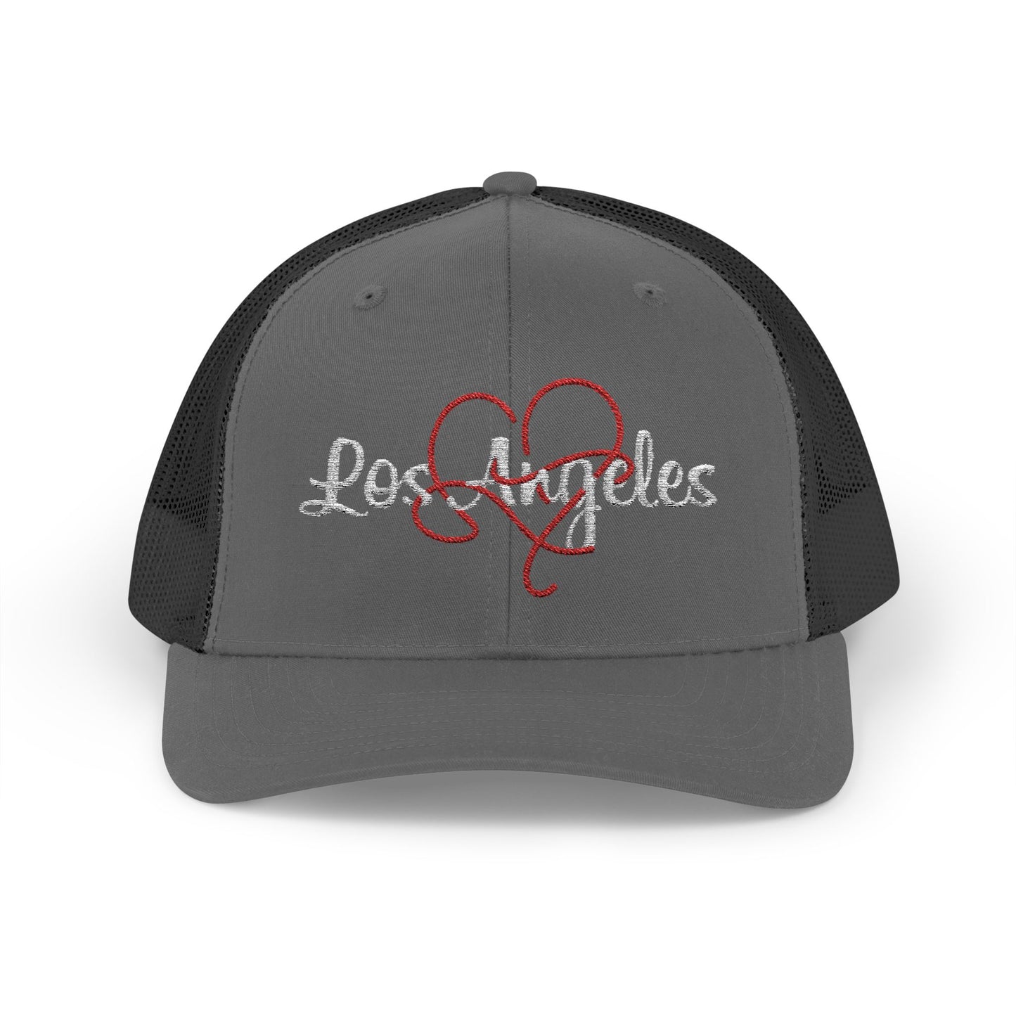 Trendy Los Angeles Heart Snapback Trucker Cap, Perfect Gift for Californians, Summer Style, Travel, Outdoor Adventures