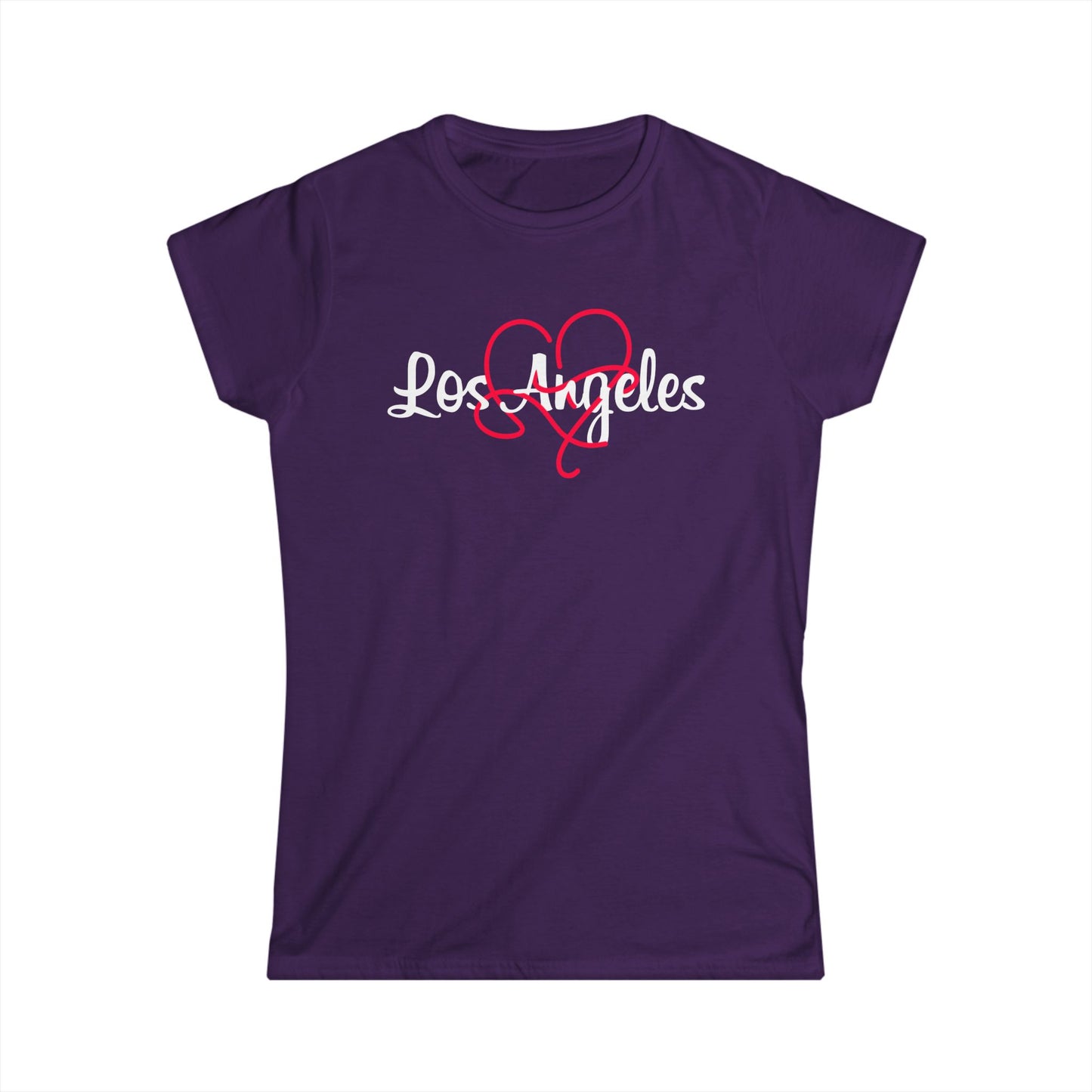 Los Angeles Heart Women's Tee | Stylish LA Shirt, Casual Wear, Gift for Her, Travel Apparel, California Love