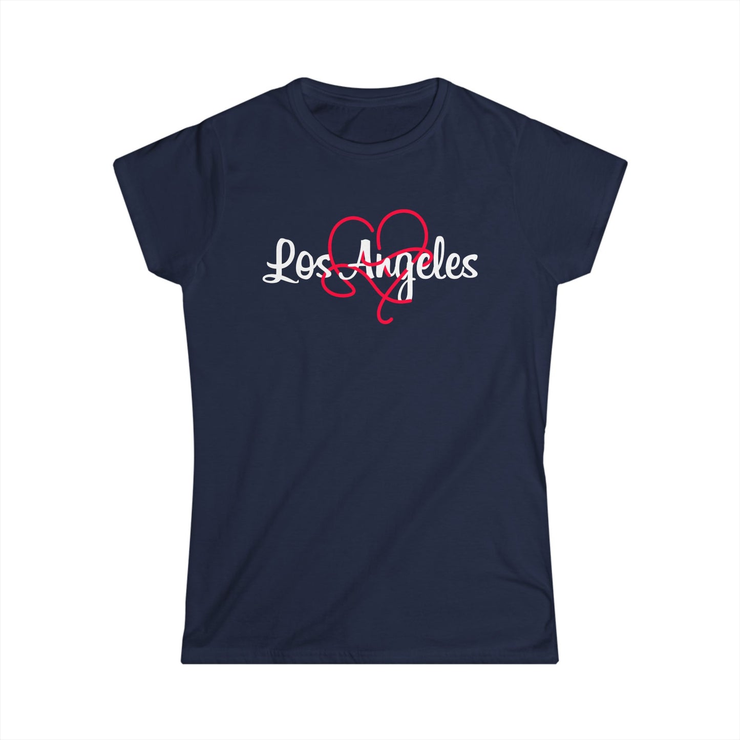 Los Angeles Heart Women's Tee | Stylish LA Shirt, Casual Wear, Gift for Her, Travel Apparel, California Love