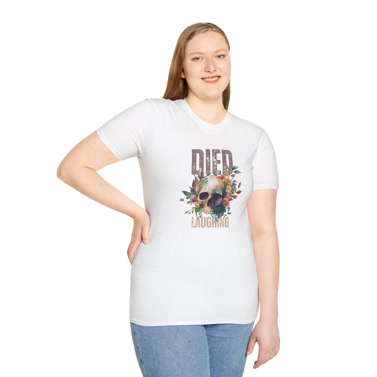 Died Laughing Unisex Softstyle T-Shirt