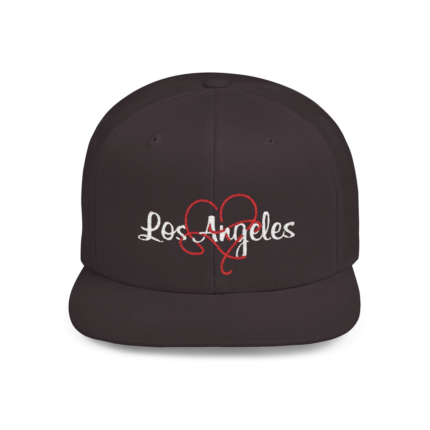 Los Angeles Heart Flat Bill Snapback Hat | Trendy Urban Apparel, Streetwear Accessory, Gift for Him, Casual Cap, Birthday Present