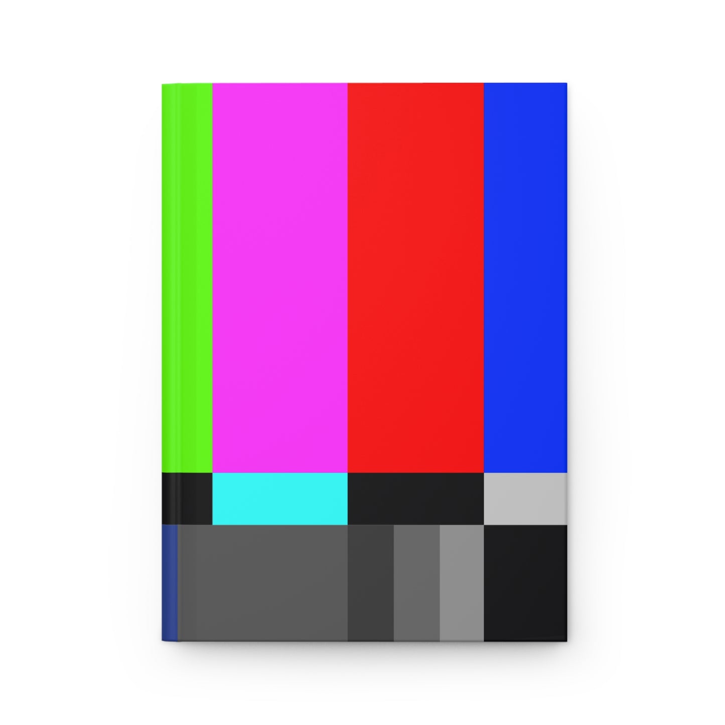 TV Color Bars Hardcover Journal Matte