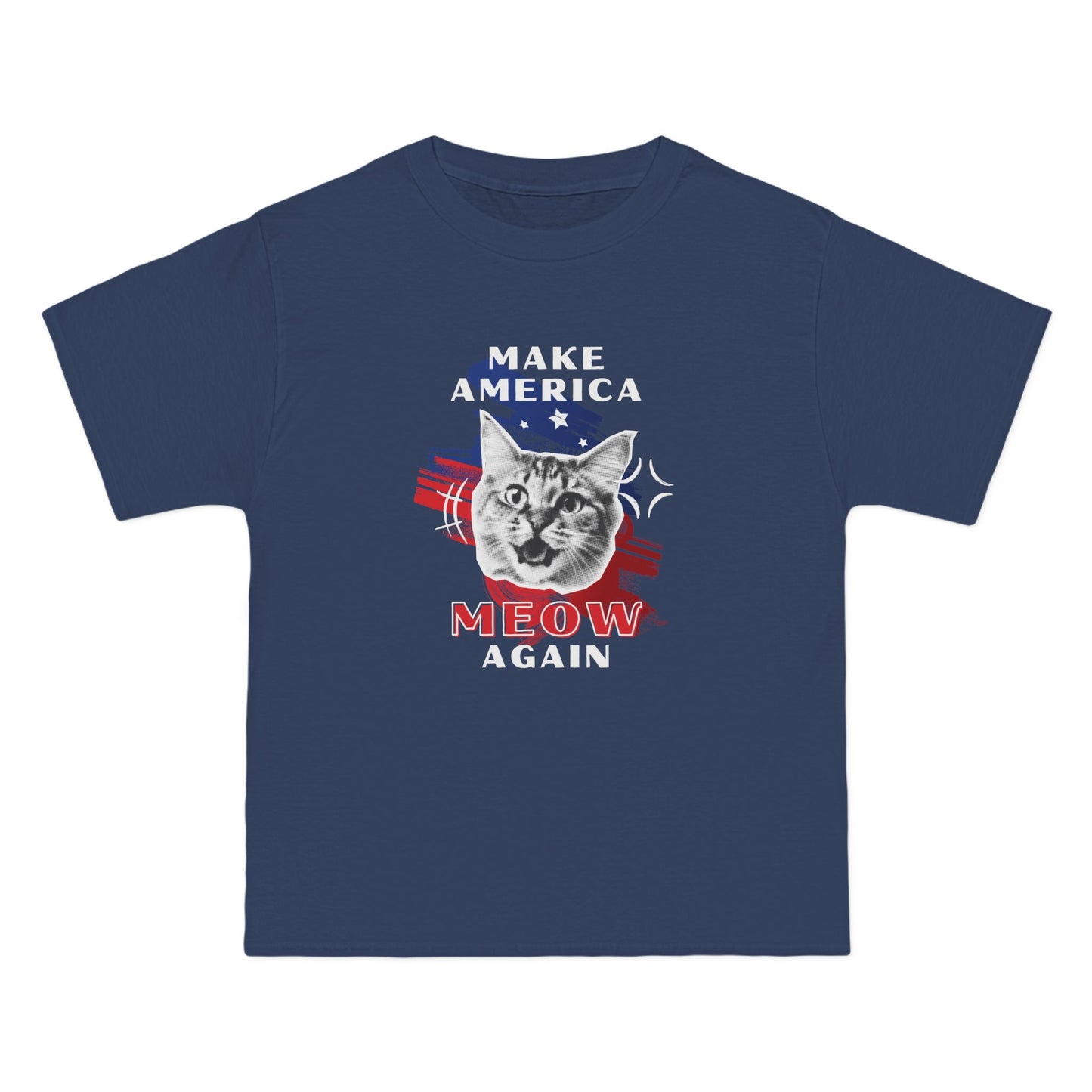 Make America Meow Again Political Meme Beefy-T® Short-Sleeve T-Shirt