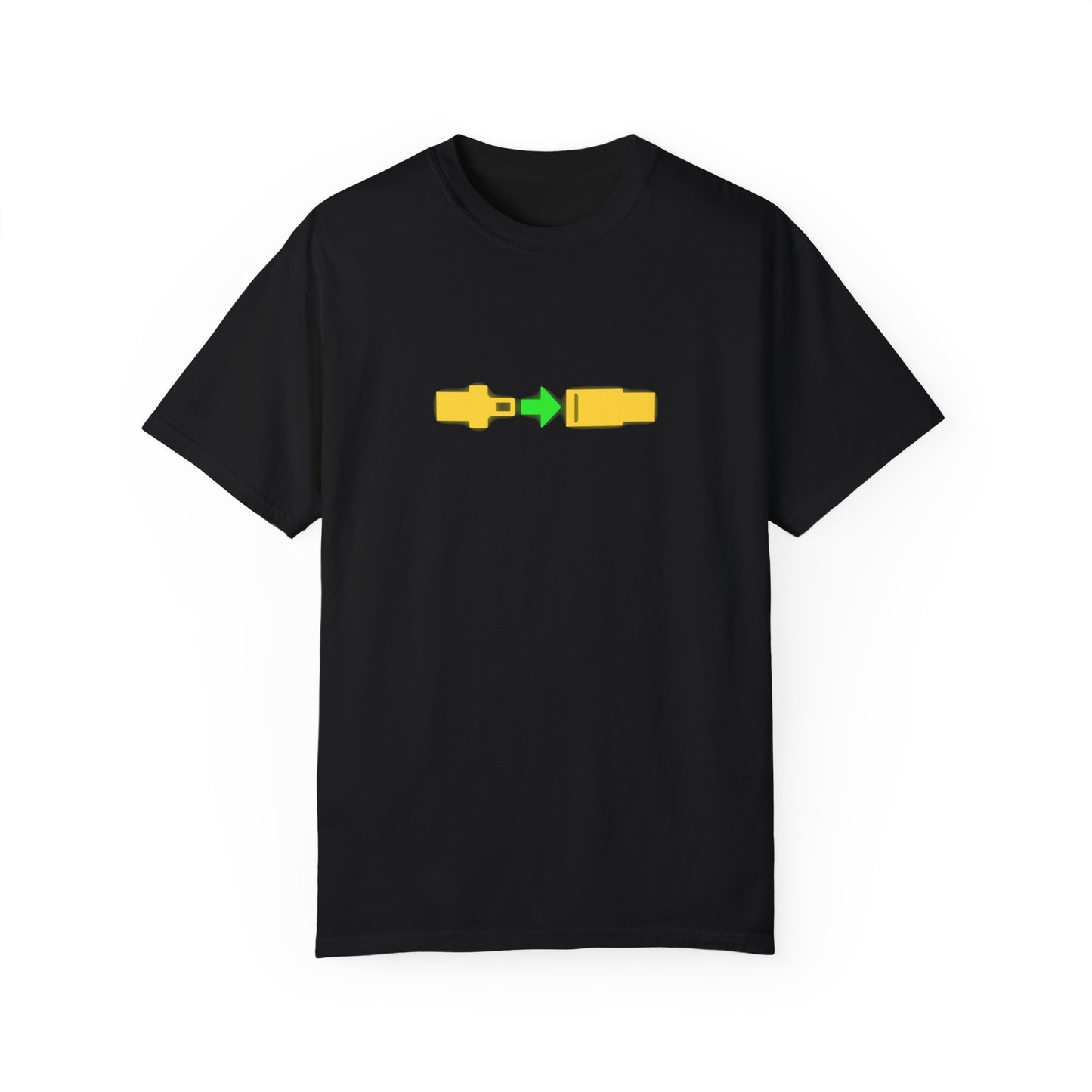 Airplane Fasten Seatbelt Sign Unisex Garment-Dyed T-shirt
