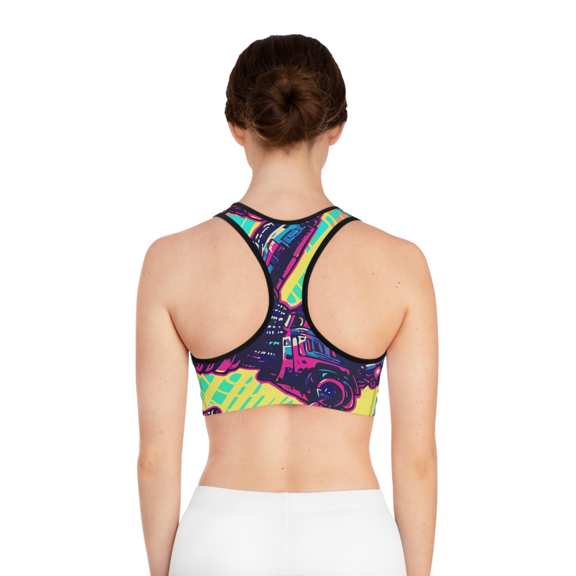 Cyberpunk Robot Sports Bra