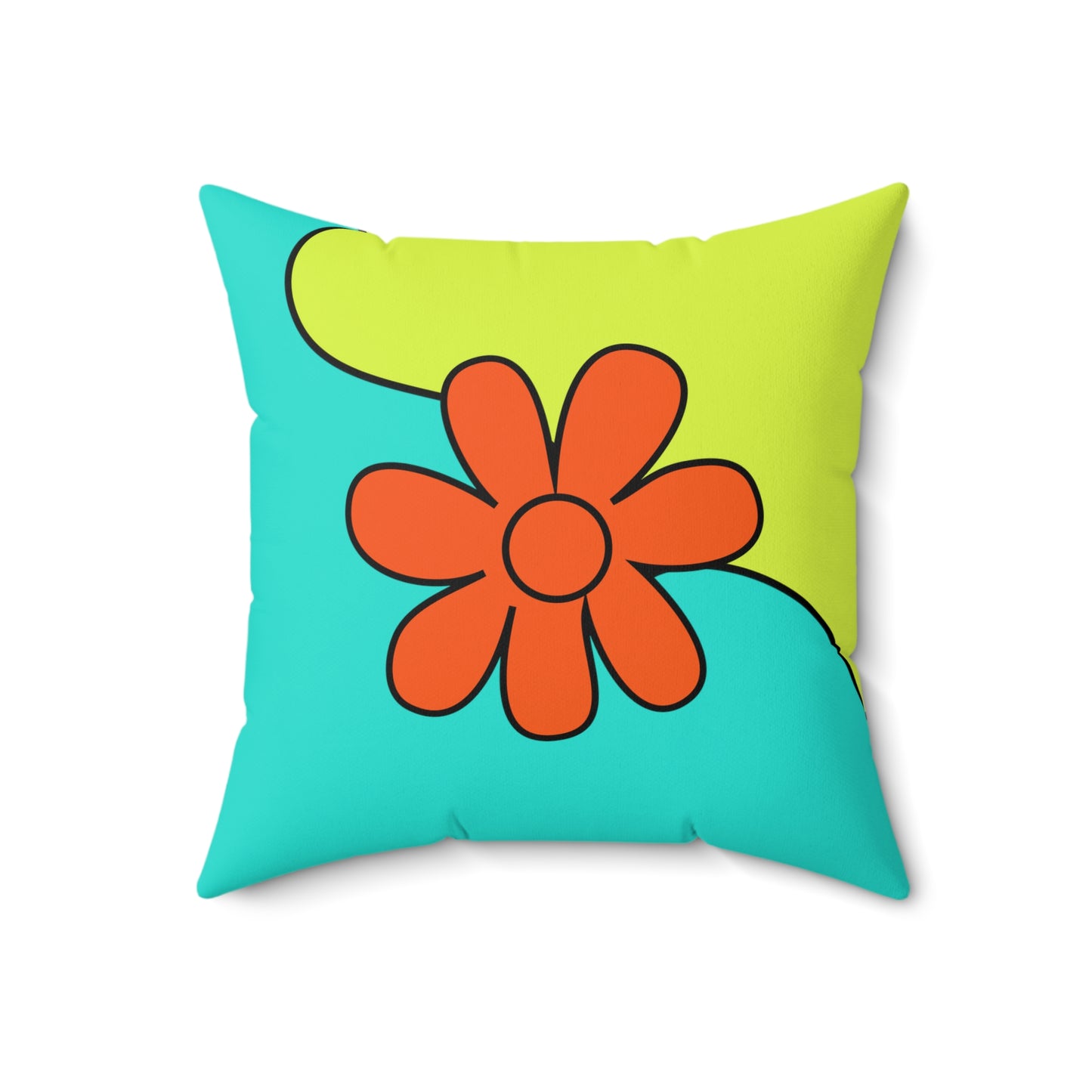 Groovy Spun Polyester Square Pillow