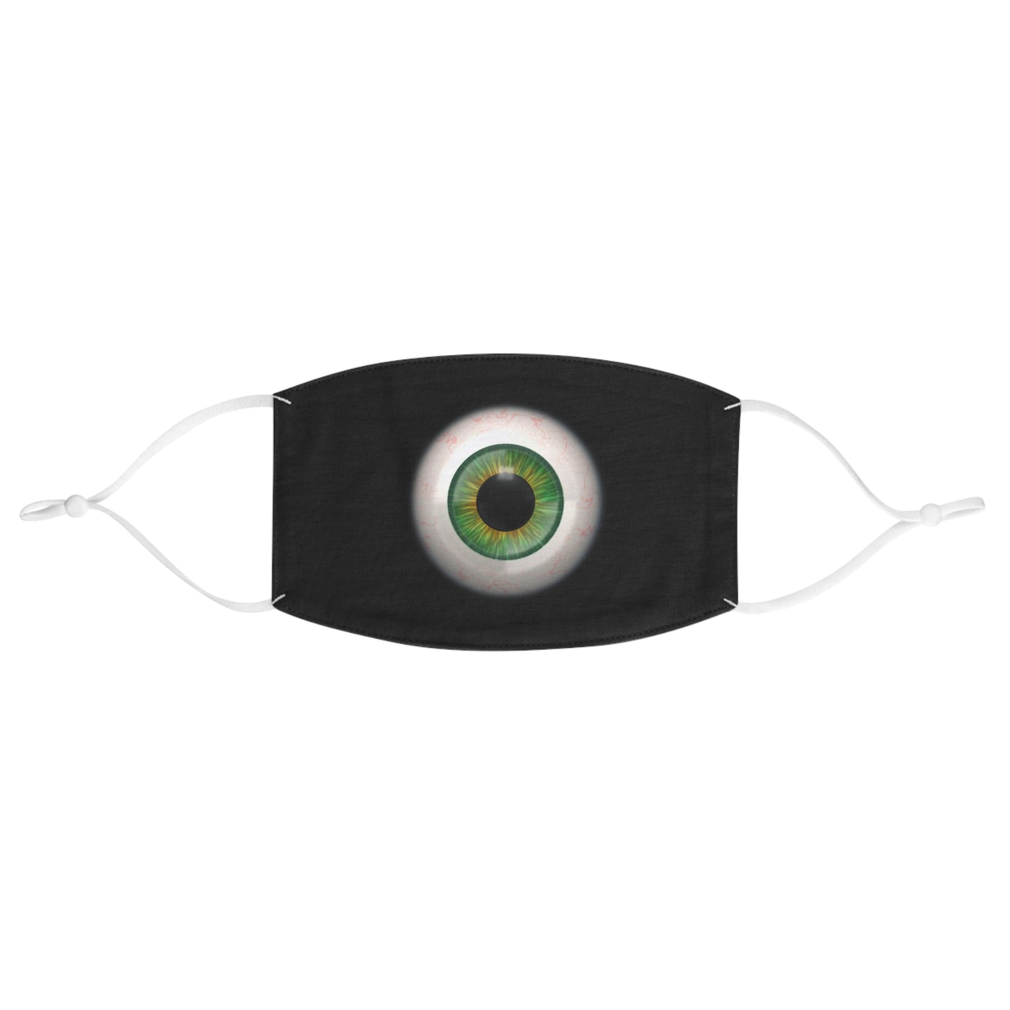 Green Monster Eyeball Fabric Face Mask