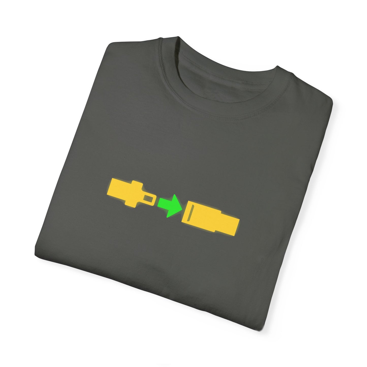 Airplane Fasten Seatbelt Sign Unisex Garment-Dyed T-shirt