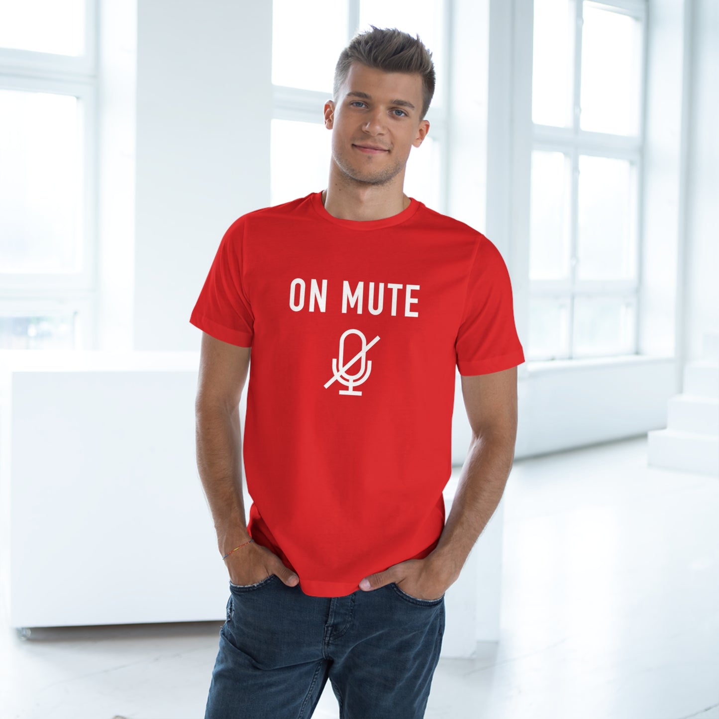 On Mute Unisex Deluxe T-shirt