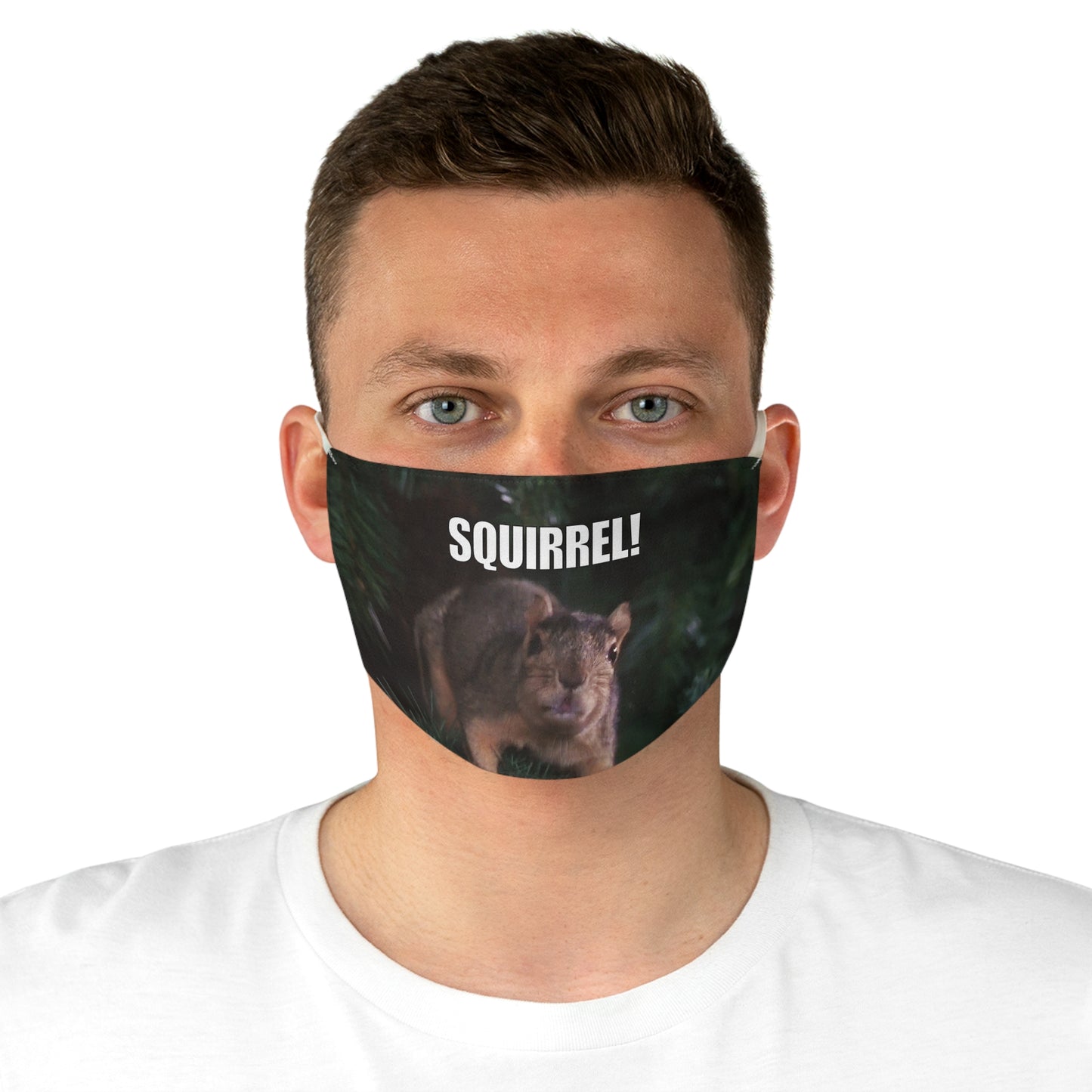 Squirrel! Christmas Tree Holiday Face Mask