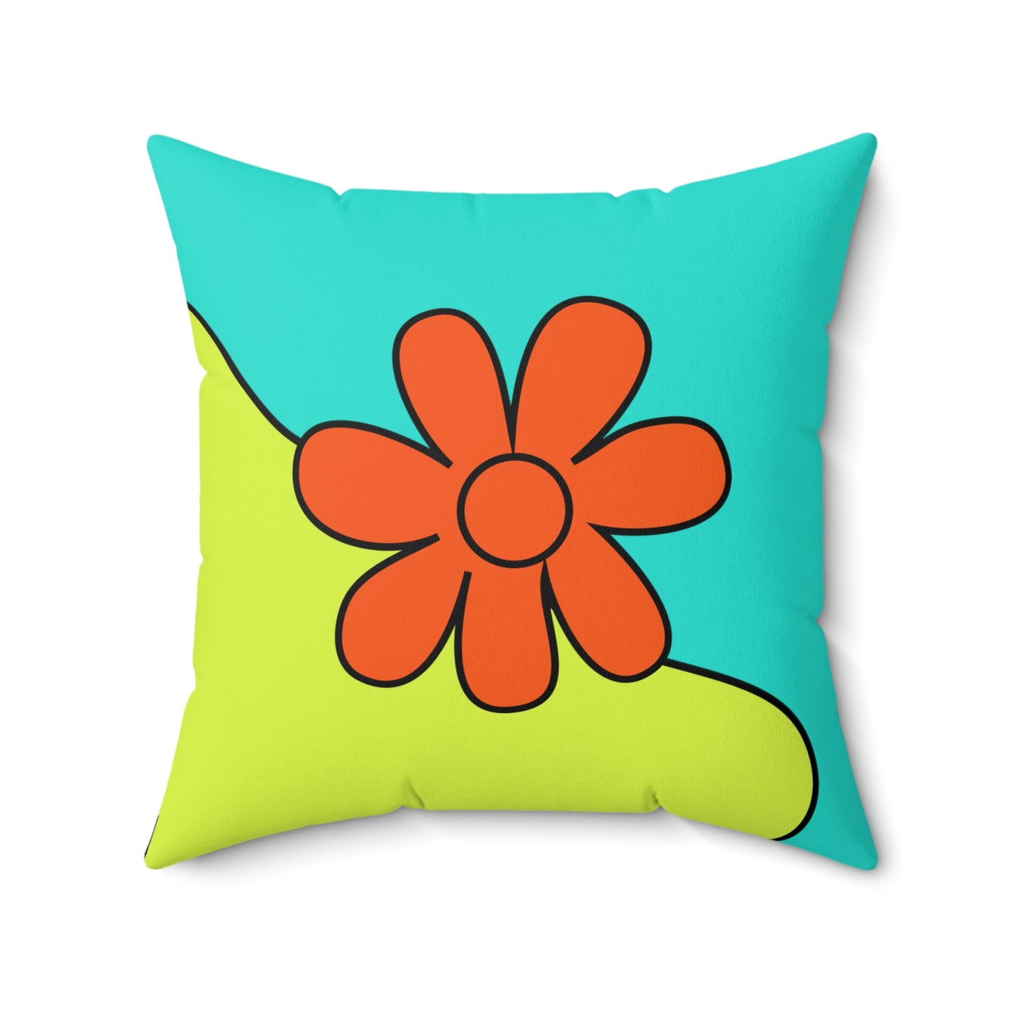 Groovy Spun Polyester Square Pillow