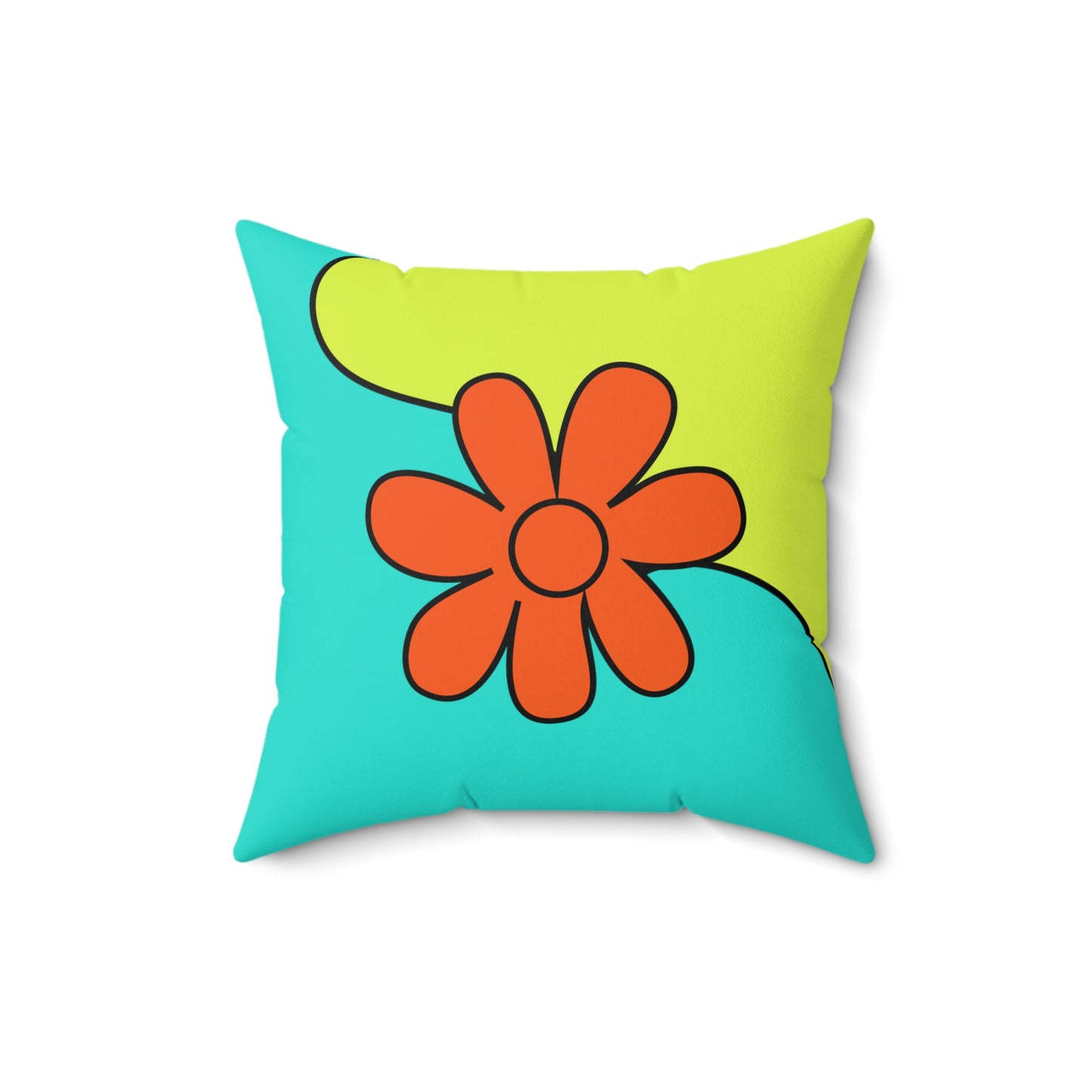 Groovy Spun Polyester Square Pillow
