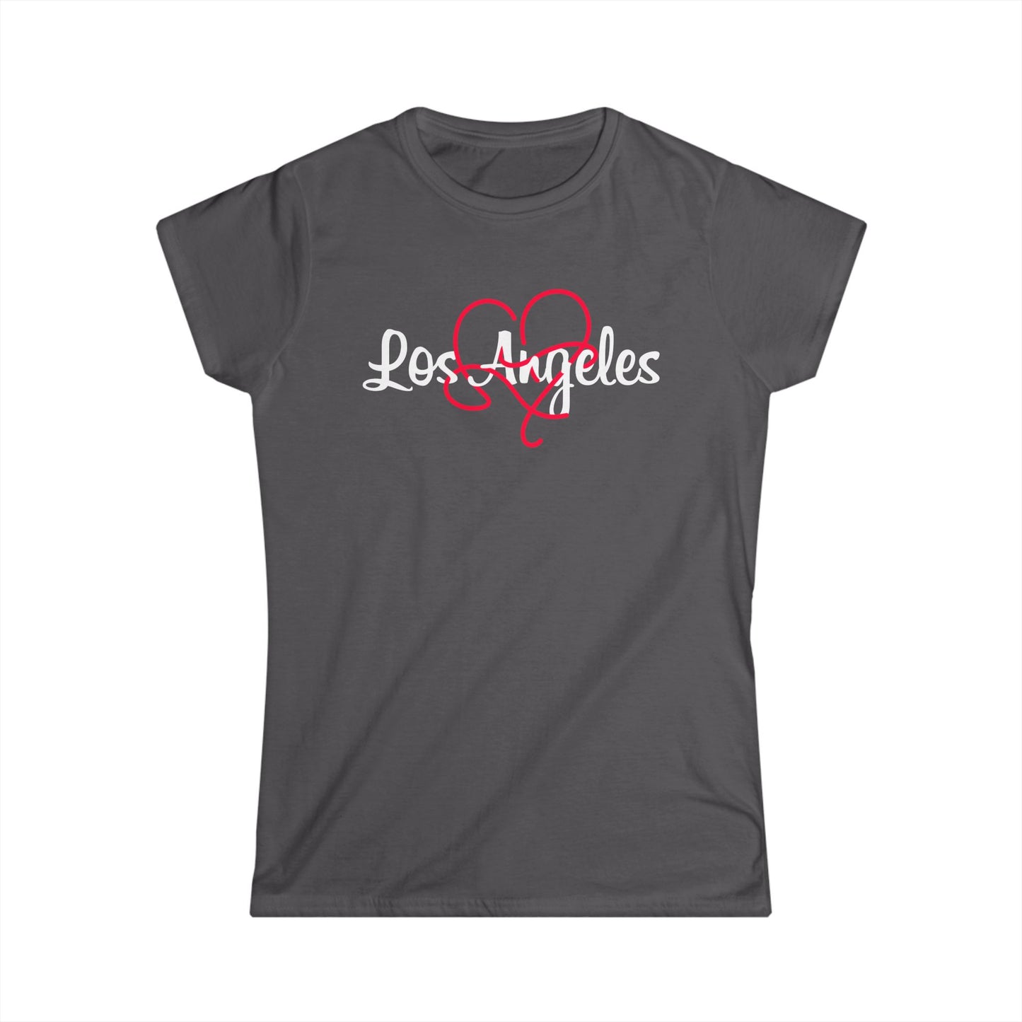 Los Angeles Heart Women's Tee | Stylish LA Shirt, Casual Wear, Gift for Her, Travel Apparel, California Love