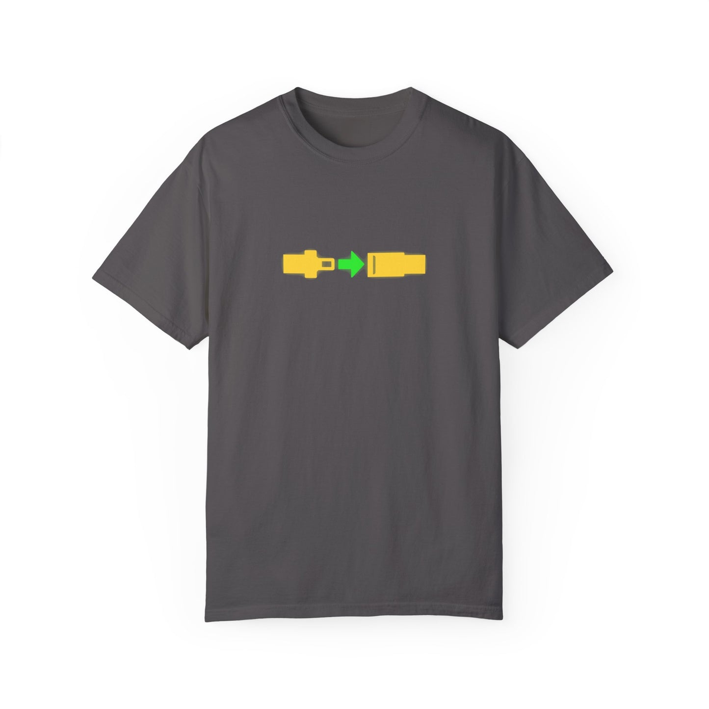 Airplane Fasten Seatbelt Sign Unisex Garment-Dyed T-shirt