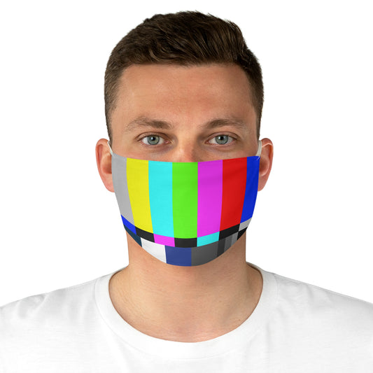 TV Color Bars Fabric Face Mask