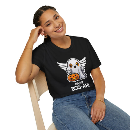 Hawk Boo-Ah! Ghost Unisex Softstyle T-Shirt