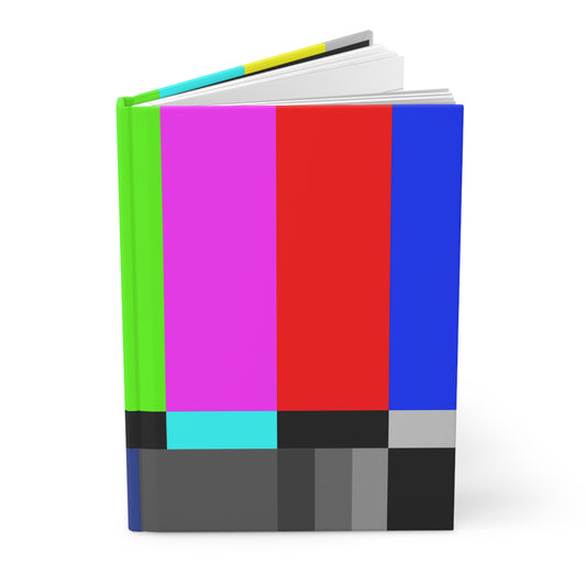 TV Color Bars Hardcover Journal Matte