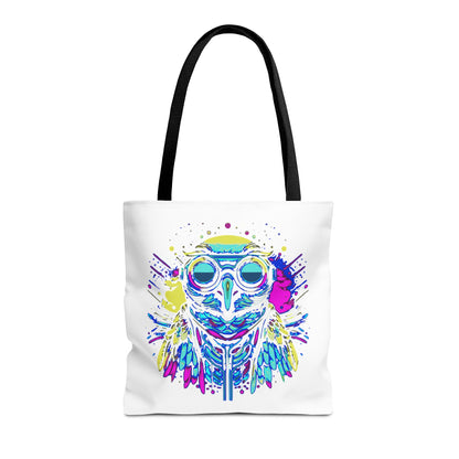 Cyberpunk Owl Tote Bag