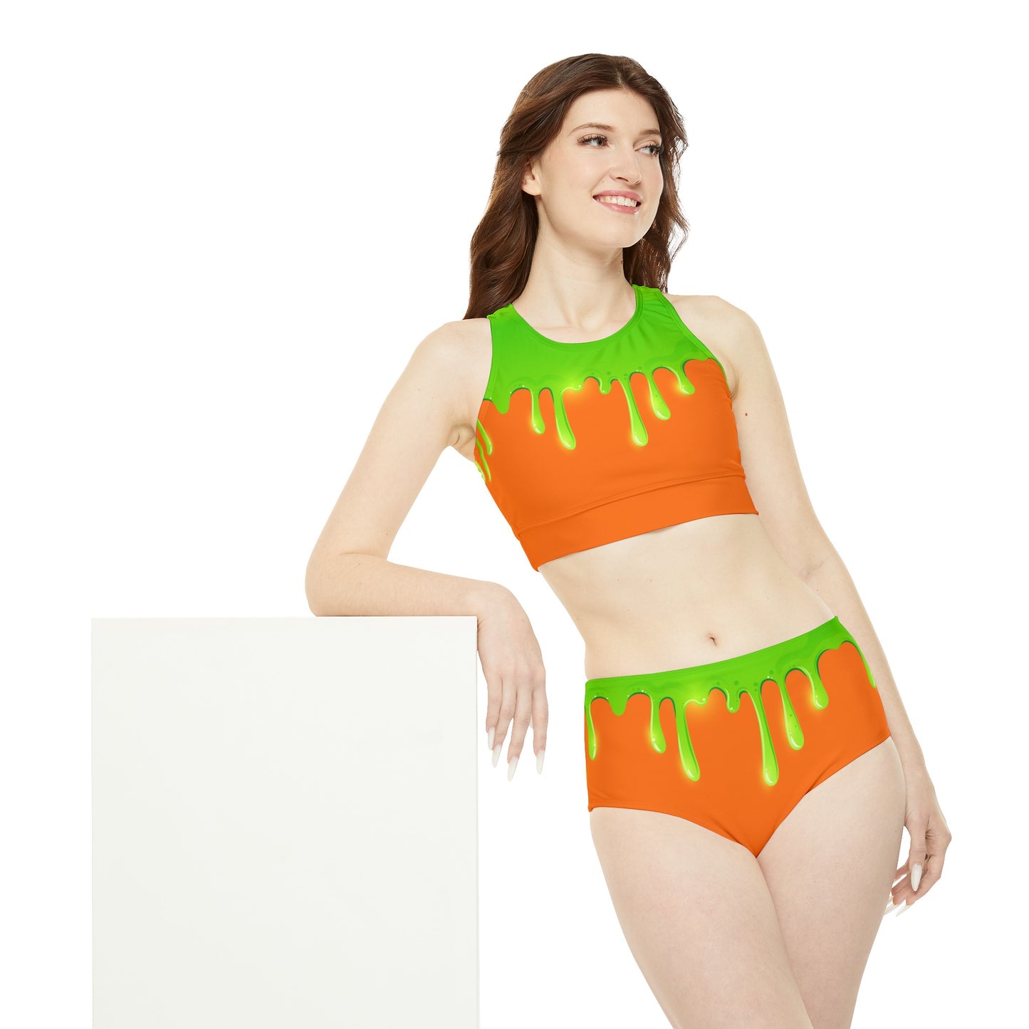 Green Slime Sporty Bikini Set