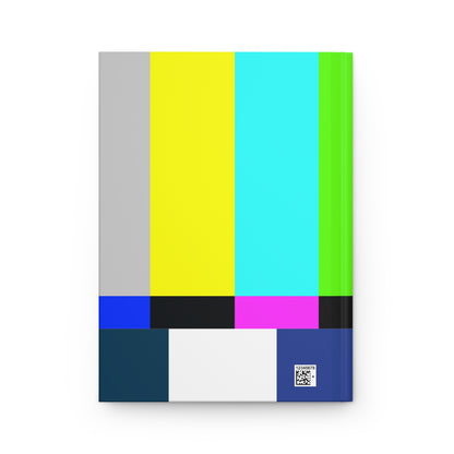 TV Color Bars Hardcover Journal Matte