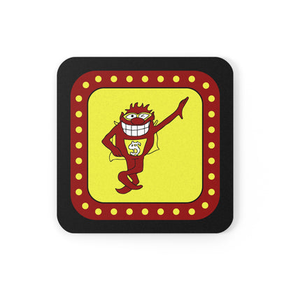 Game Show Whammy Cork Back Coaster