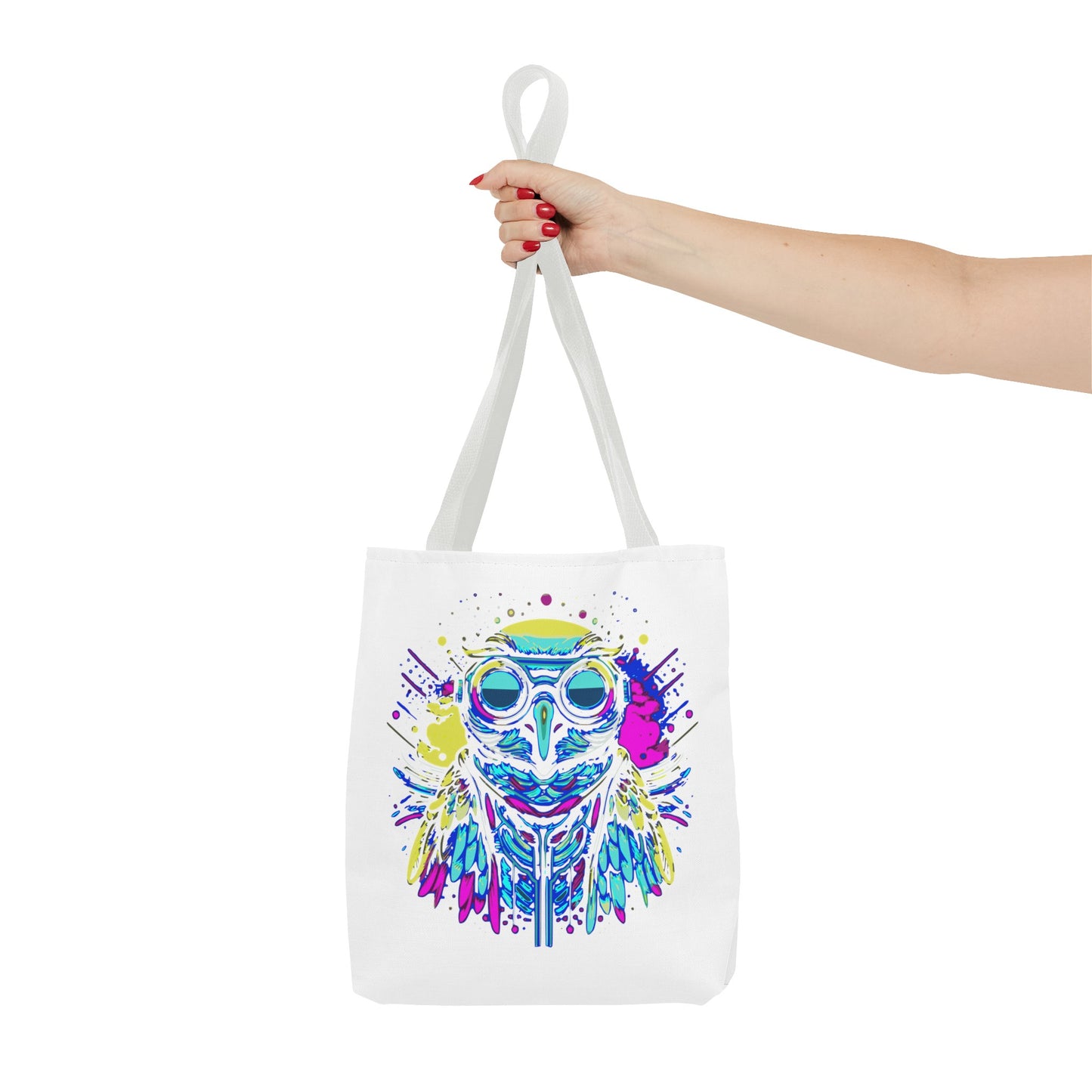 Cyberpunk Owl Tote Bag