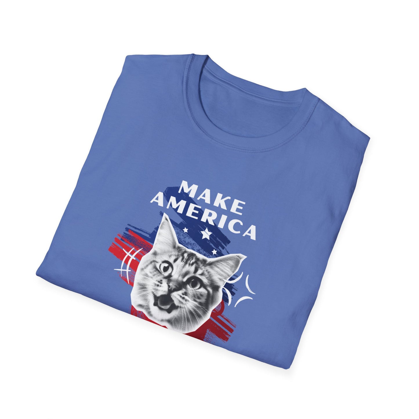 Make America Meow Again Political Meme Softstyle T-Shirt