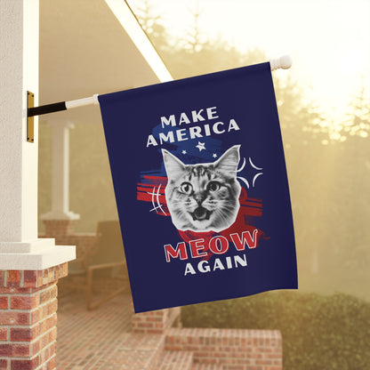 Make America Meow Again Political Cat Meme Garden & House Banner