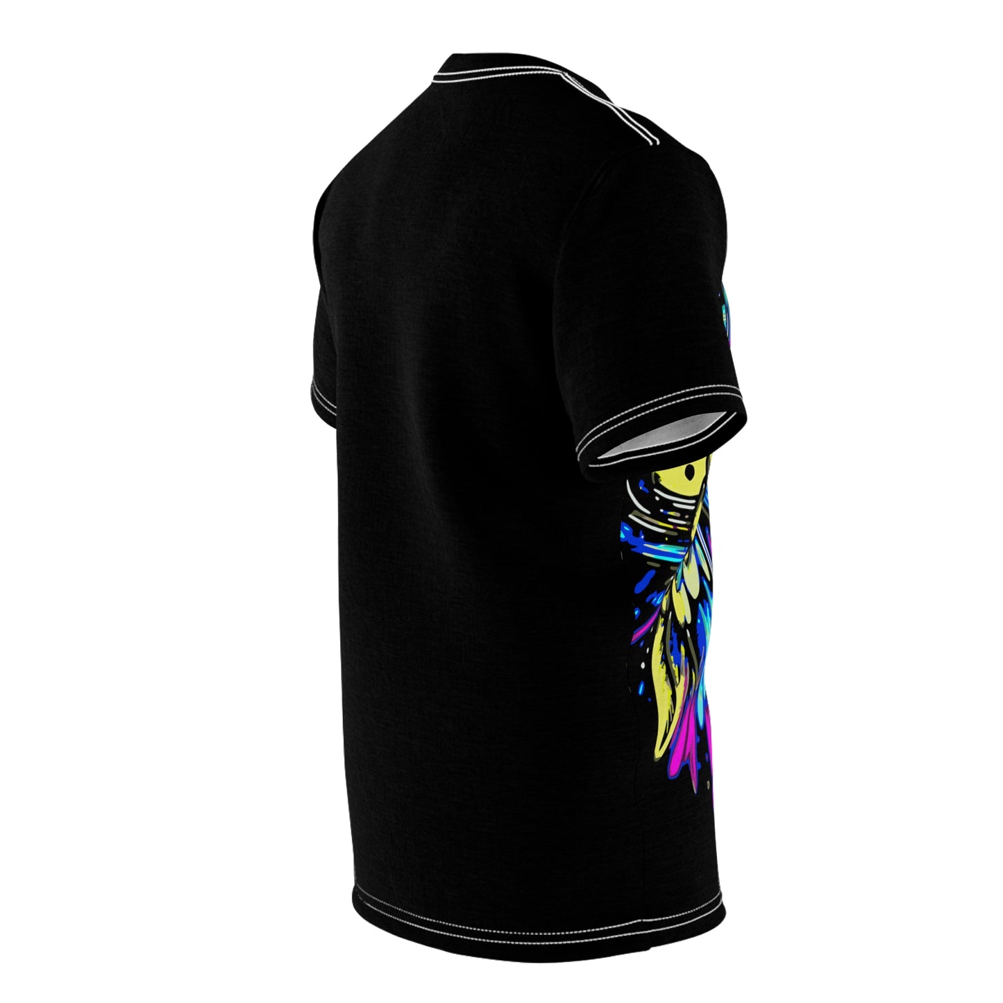 Cyberpunk Owl Unisex Cut & Sew Tee (Black)