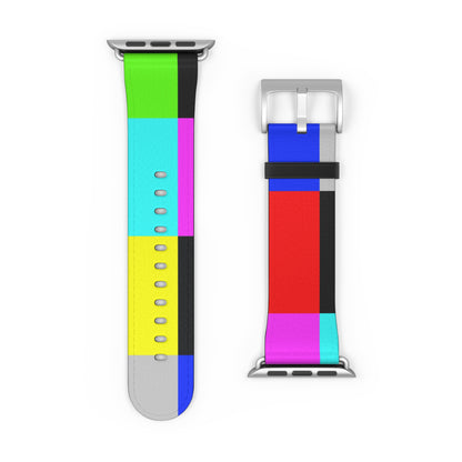 TV Color Bars Watch Band