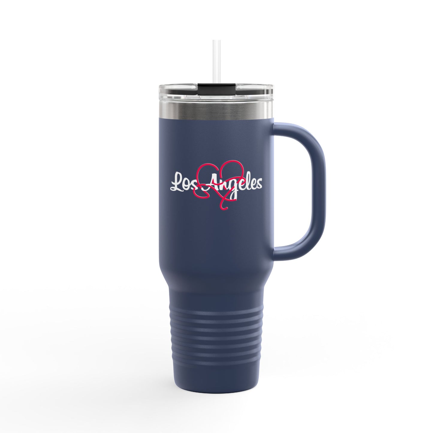 Los Angeles Heart Travel Mug - Perfect Gift for Coffee Lovers, On-the-Go Hydration, Road Trips, Office Use, Birthday Present, Unique