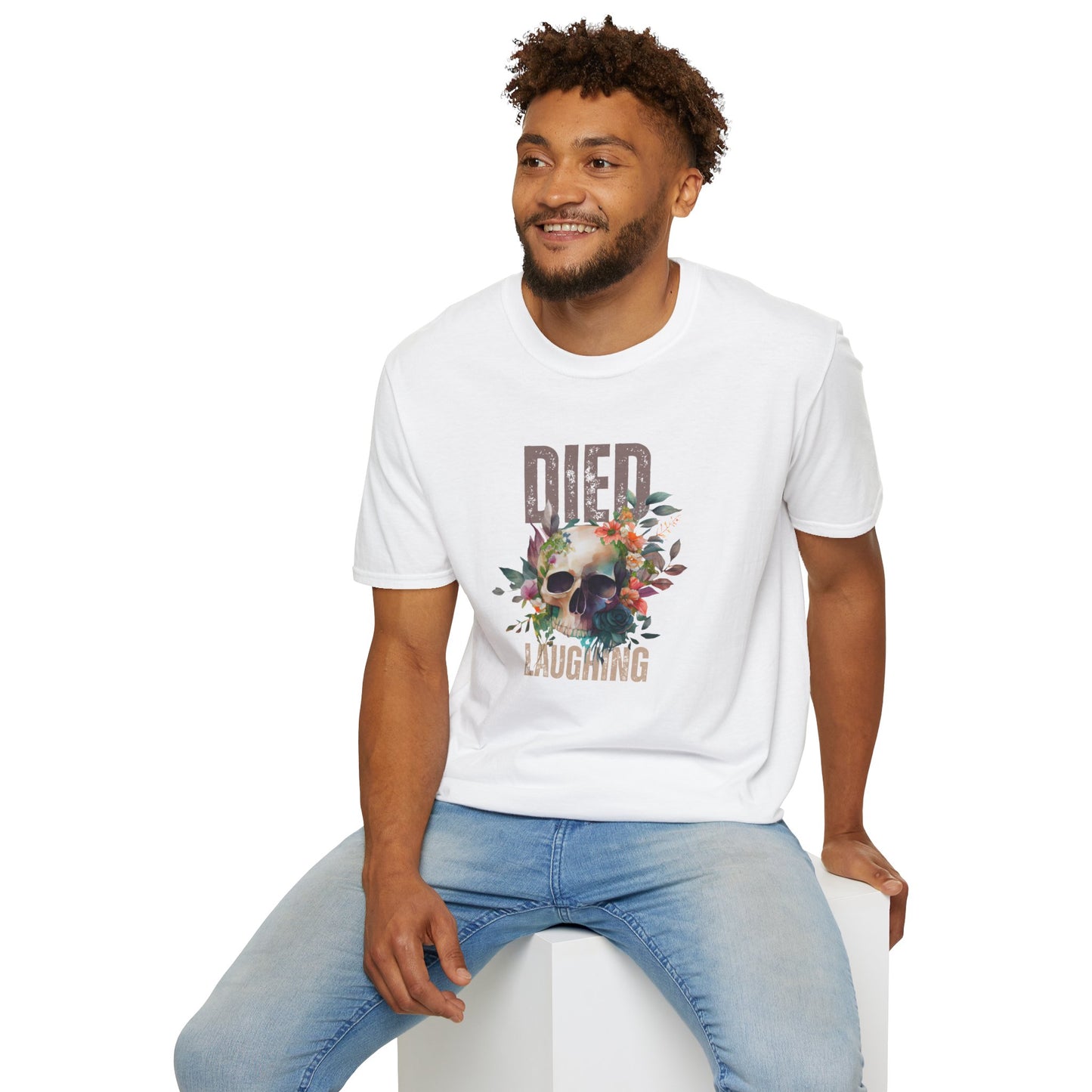 Died Laughing Unisex Softstyle T-Shirt