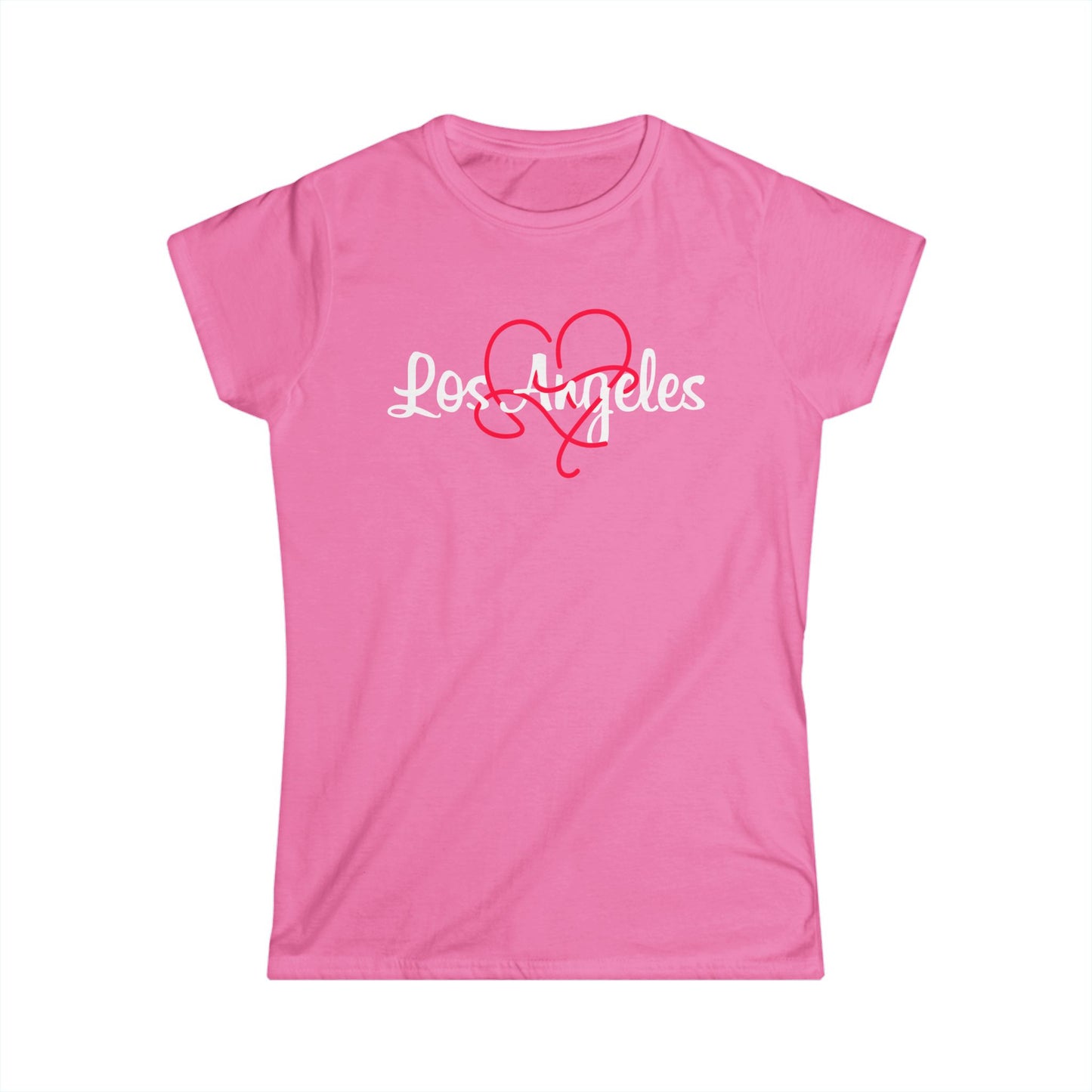 Los Angeles Heart Women's Tee | Stylish LA Shirt, Casual Wear, Gift for Her, Travel Apparel, California Love