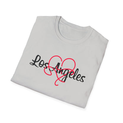 Los Angeles Heart T-Shirt, Cute California Tee, Gift for Friends, Travel Love Shirt, Casual Summer Style, Softstyle Clothing